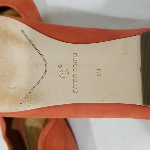 2/$30 - Corso Como Callie Suede Leather Flats Pink Red Size 8 - Picture 8 of 8